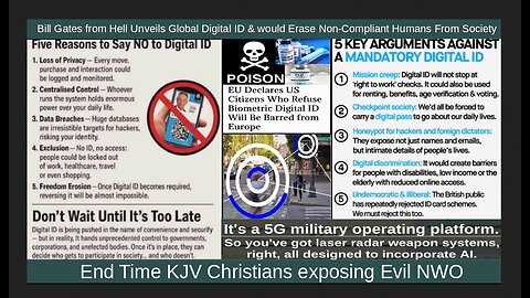 Bill Gates from Hell Unveils Global Digital ID & would Erase Non-Compliant Humans From Society