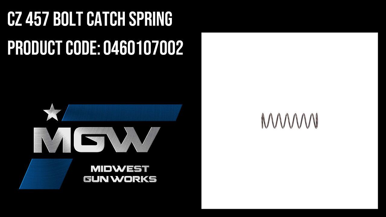 CZ 457 Bolt Catch Spring - 0460107002