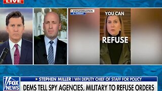 Stephen Miller DROPS HAMMER On Democrats Directing Military To Defy The President's Orders!