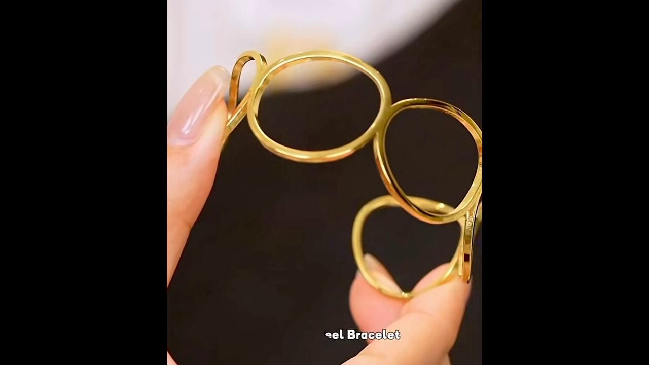 Gold plated bangle