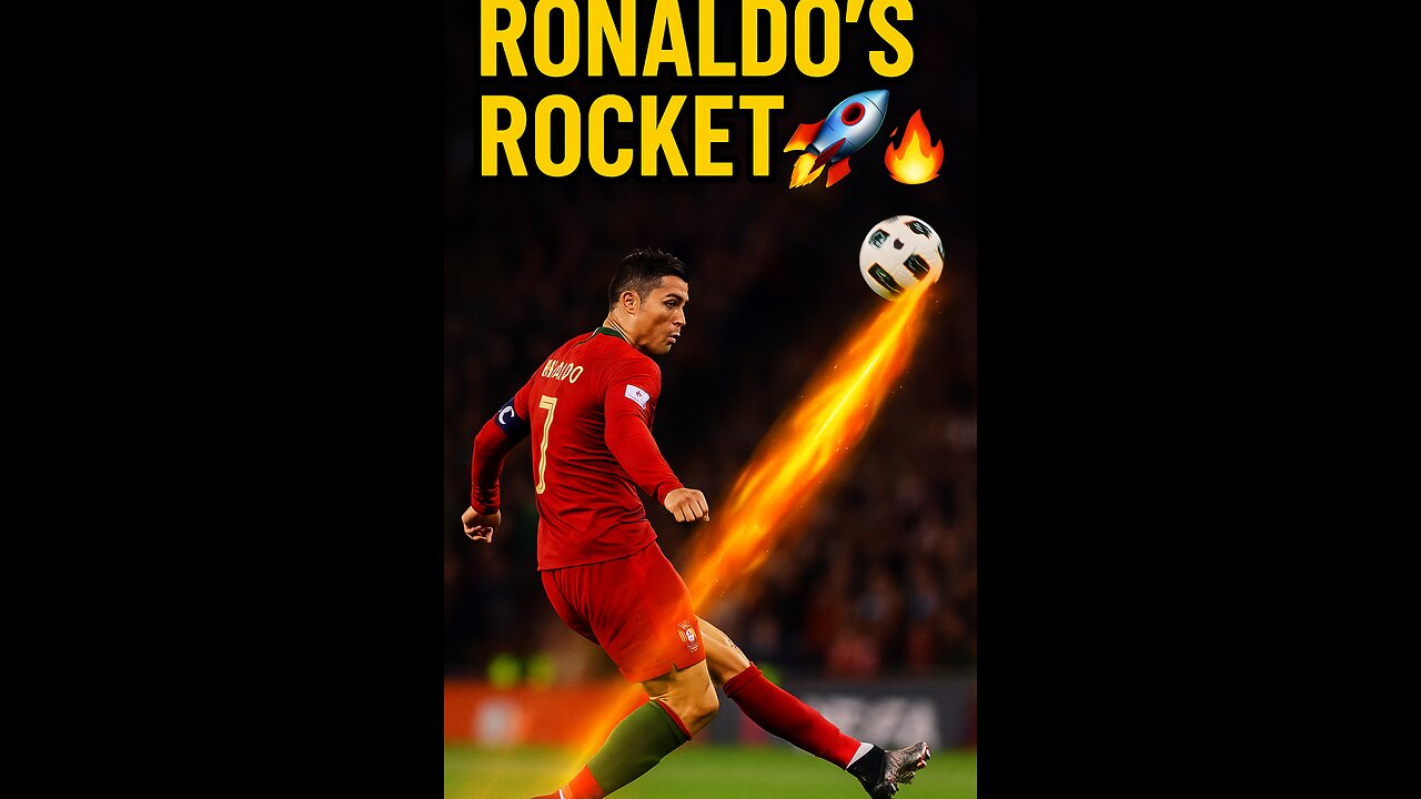 Cristiano Ronaldo Free Kick Rocket 🚀 vs Spain | Pure Knuckleball Power in Slow Motion