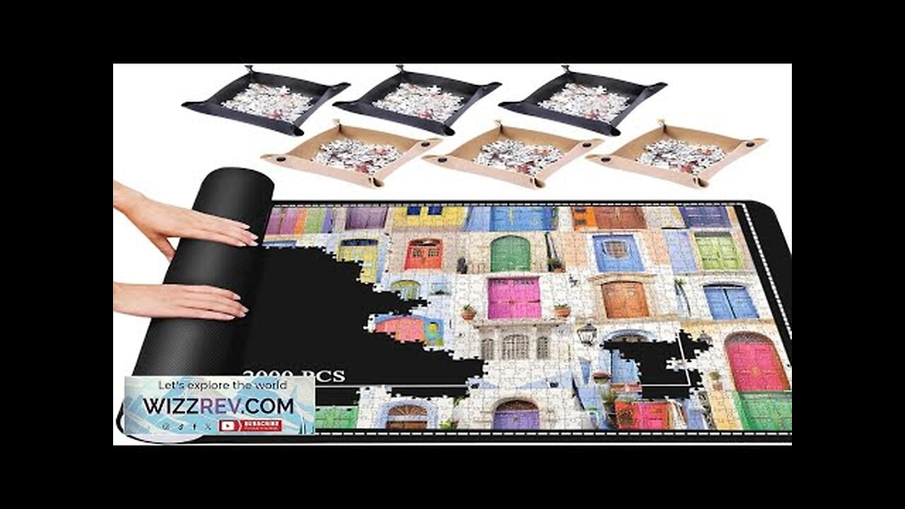 Jigsaw Puzzle Mat Roll Up 48” x 31” 2000 1500 1000 Pieces Review