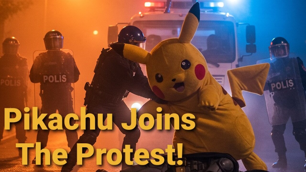 Pikachu Joins Mass Demonstrations In Turkey Over Arrest Of Erdogan s Top Rival