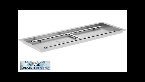 VEVOR Fire Pit Pan 37.5x14 Inch Stainless Steel Rectangular Fire Pit Pan Review