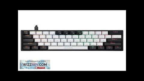 LEAVEN K620 Mechanical Keyboard 61 Keys PBT Translucent Dual-Color Injection Keycaps Review