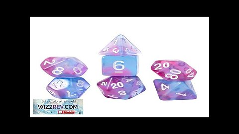 Sirius Dice: 7-Piece Polyhedral Dice Set: Treasures Unearthed: Opal Review