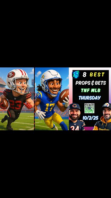 🔥8 HOT 49ERS vs Rams Thursday Night Football Picks | NFL Player Props | MLB PROPS | 10/2