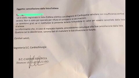 DENUNCIA: Ospedale rifiuta di operare uomo senza vaccino COVID