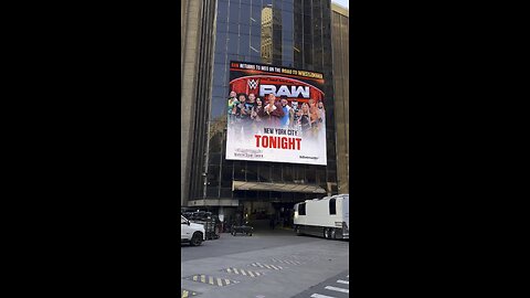 WWE Monday Night Raw at MSG today Outside Before the show 2025 March 10 New York City NYC