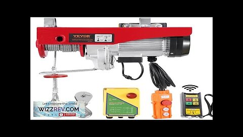 VEVOR Electric Hoist Crane Winch 2200 lbs 328 ft Wireless & 14 Review