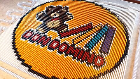 DON DOMINO Logo Made From 5,500 Dominoes!