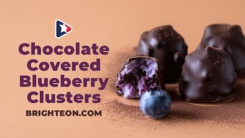Chocolate Covered Blueberry Clusters