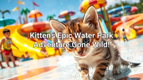 Kitten’s Epic Water Park Adventure Gone Wild!