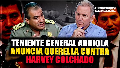 FEB 20 - Óscar Arriola anuncia querella contra Harvey Colchado por cuestionar ascenso de generales