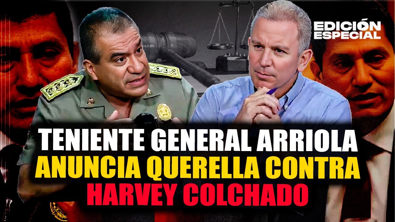 FEB 20 - Óscar Arriola anuncia querella contra Harvey Colchado por cuestionar ascenso de generales