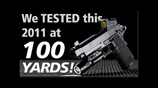 We tested this double-stack Tactical pistol at 100 YARDS!