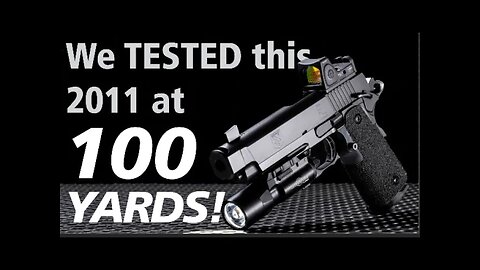 We tested this double-stack Tactical pistol at 100 YARDS!