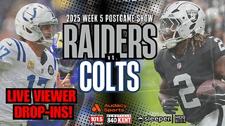 Raiders vs. Colts Postgame Reaction LIVE: You're The Guest!