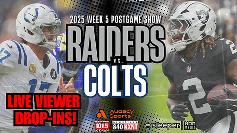 Raiders vs. Colts Postgame Reaction LIVE: You're The Guest!
