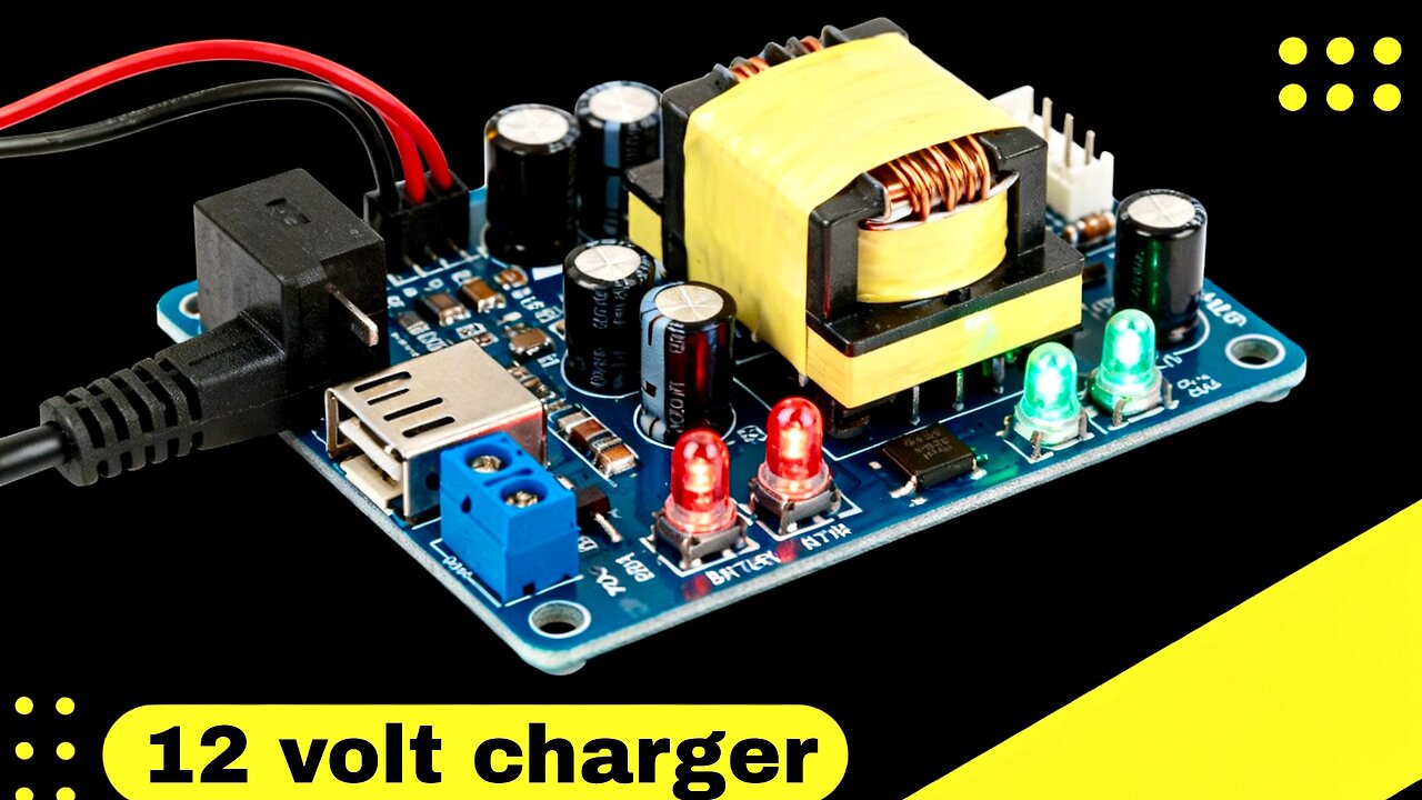 Make Your Own 12V Battery Charger - Step by Step Guide #DIY #Electronics #BatteryCharger