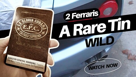 Two Ferraris. One Rare Tin. #CigarLife