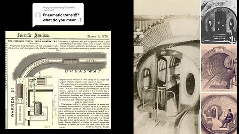 TRANSPORT SYSTEM OF THE OLD WORLD - PNEUMATIC TRAINS