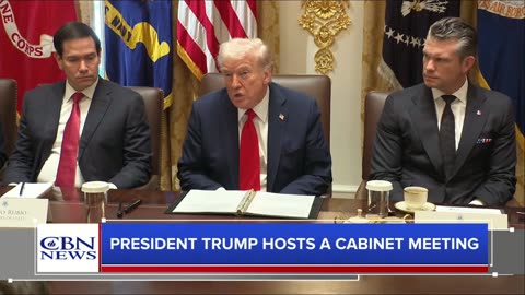 President Donald Trump Holds a Cabinet Meeting