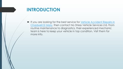 Best Vehicle Accident Repairs in Chadwell St Mary