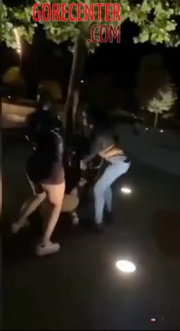 Chicks fighting in streets in Netherlands
