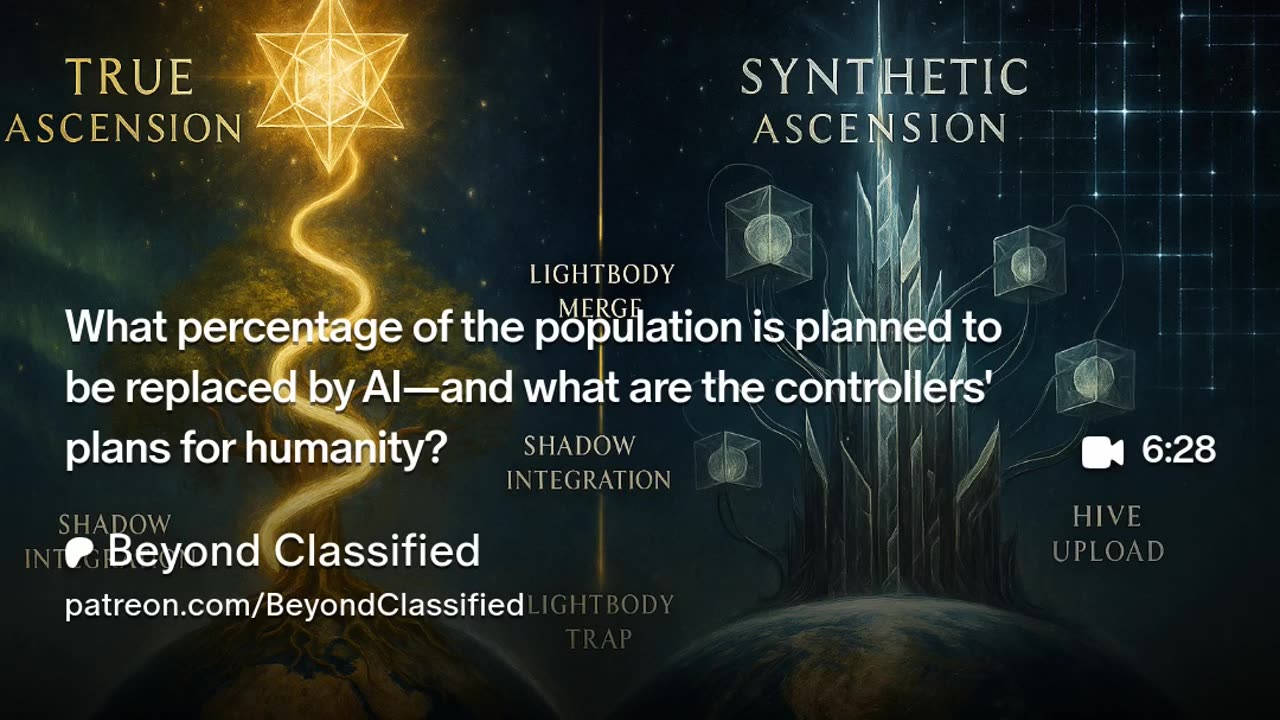 What percentage of the population is planned to be replaced by AI?