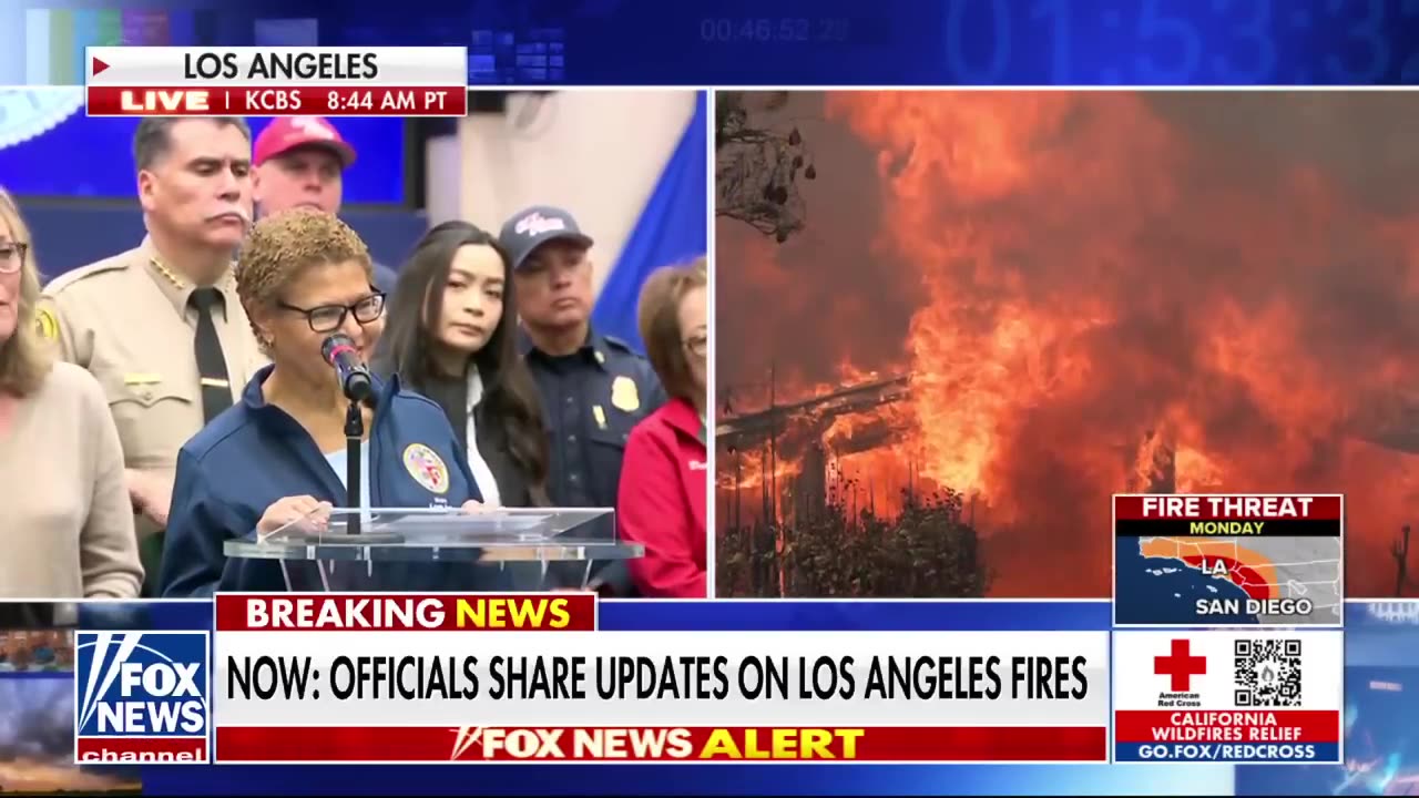 LA mayor hedges when pressed over city preparations for pending winds