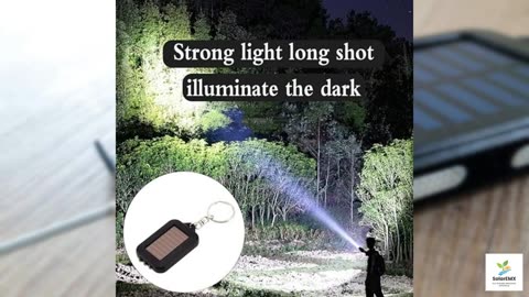 Key Chain Flashlight - Solar Charging Flashlight