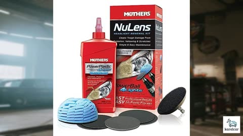 Mothers 07251 NuLens Headlight Renewal Kit, 8 fl. oz.