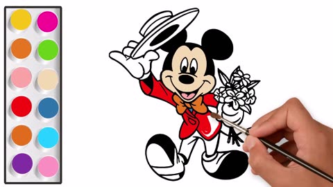 Mickey Mouse Painting for Kids | Step-by-Step Guide for Ages 8-10