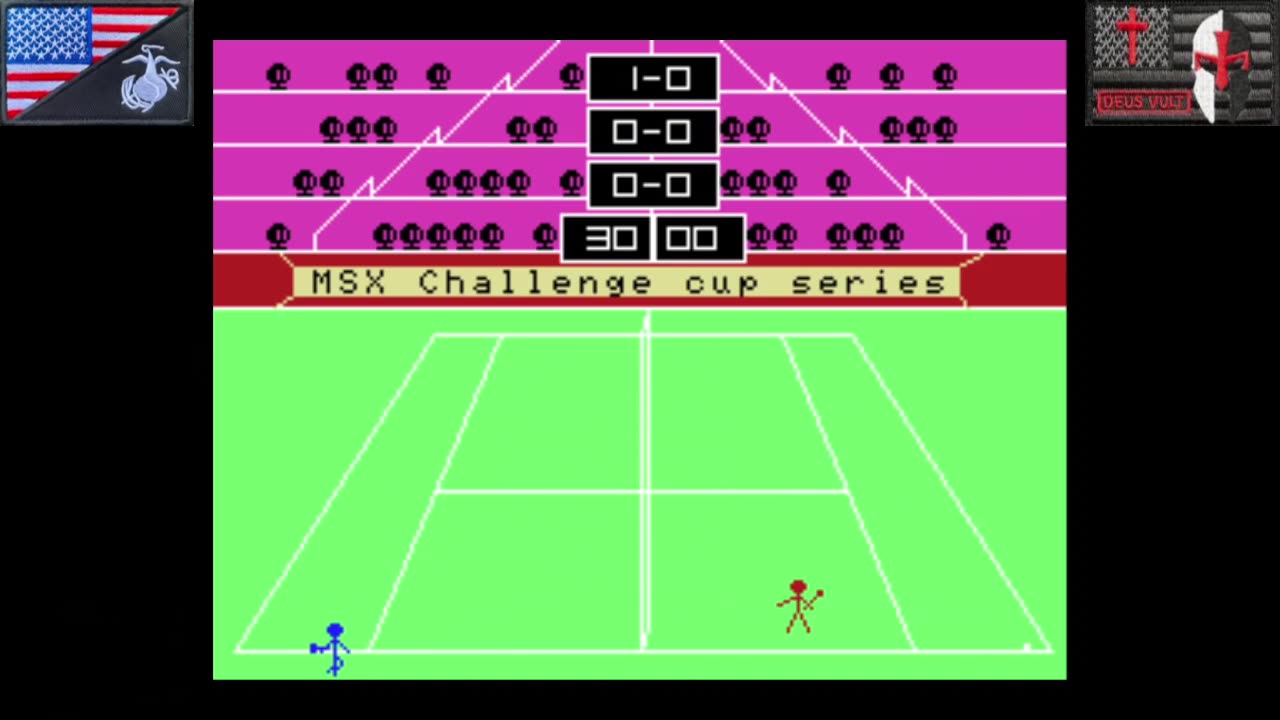3D・テニス [Game 1] (MSX1 - 1983) [JP Version of "3D Tennis"]