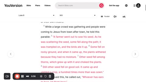 Luke 8 Parable of the Sower