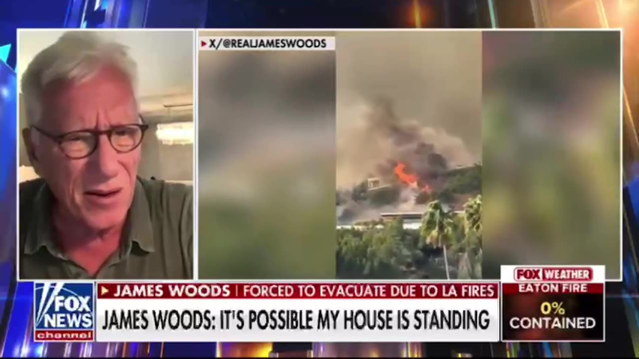 Actor James Woods Talks about the Devastating Palisades Fire - Praises His Neighbors