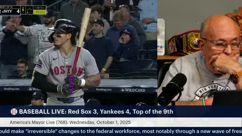 America's Mayor Live (768): Yankees Baseball w/ Mayor Giuliani—2025 Wild Card Game 2, Yankees/RedSox