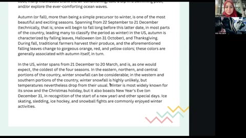 Weather and seasons Class (6) Part (1)