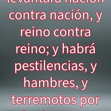 "Señales del Comienzo del Fin" mat 24:7,8#shorts #shortvideo #youtube #ytshorts #jesus #youtubeshort