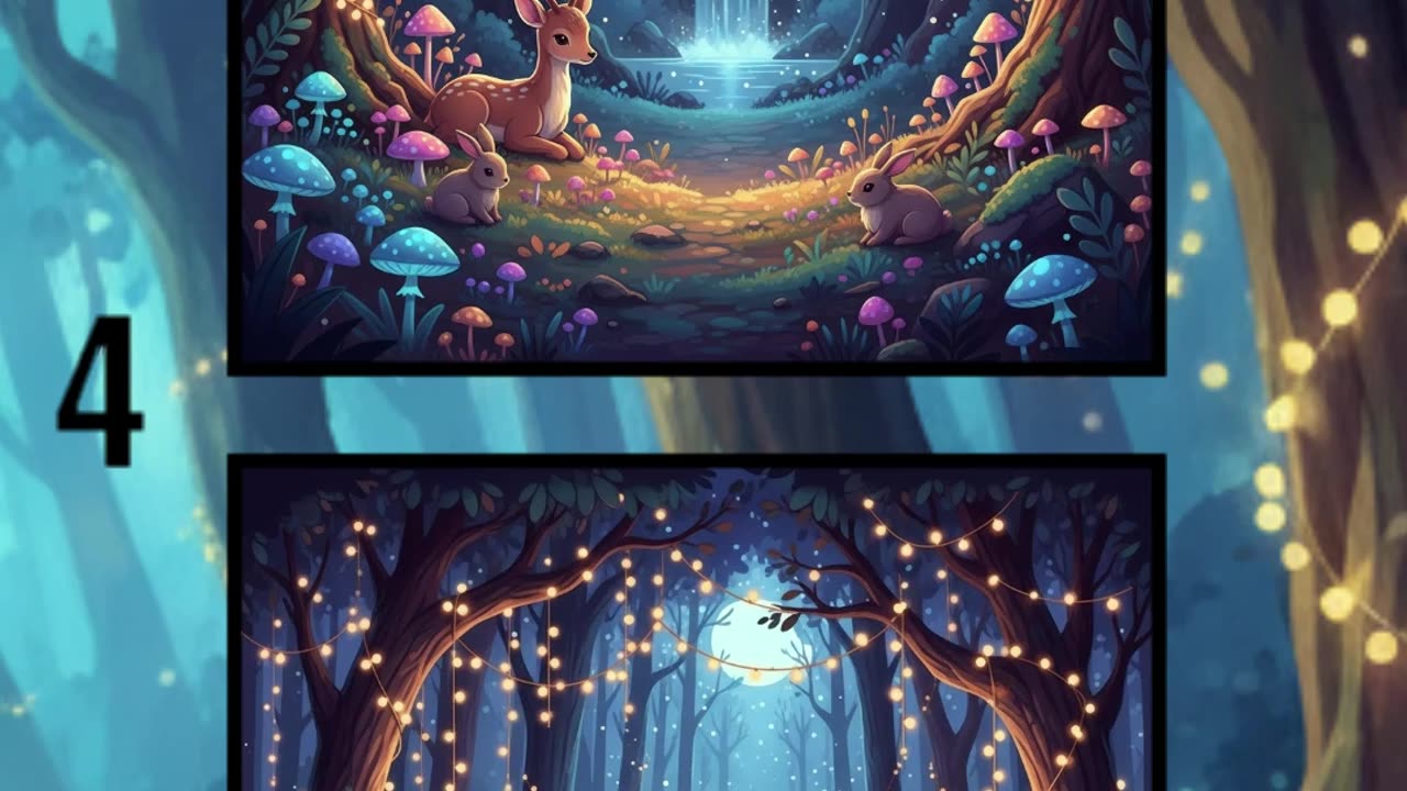 Secrets of the Magical Forest 🌲🧚♀️✨ | Can You Spot the Differences? 👀💫