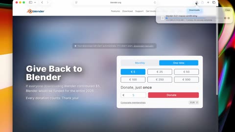 Installing Blender 5.0 on MacOS (MacBook Air/Pro)