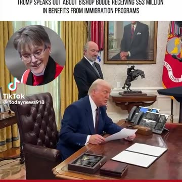 Trump hating Bishop Budde received $53 million dollars in 2023 from the Biden Regime ...