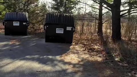 Making a trash run #camping #vanlife