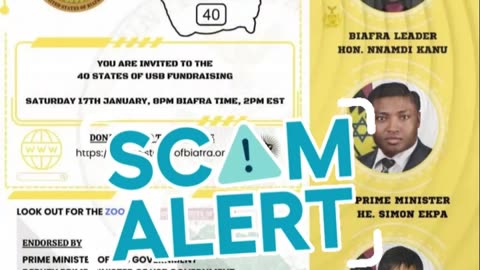 IPOB has officially warned the public to beware of scammers, impostors, and "agent provocateurs