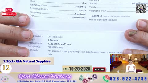 Tiem Vang Gem Stones Factory 10-29-2025 | STAR RUBY | GIA GEMSTONES #welivecali #gemstonesfactory