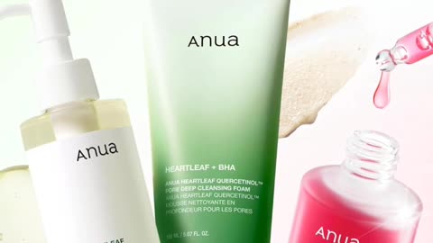 Anua 3-Step Glass Skin Beginner Set, Double Cleansing with Facial Serum, Oil Cleanser & Face Wash