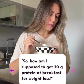 “I have a hard time getting enough protein at breakfast!”