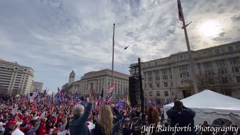 Awesome March For Trump Cross Country Bus Tour Montage - Marine One Flyover