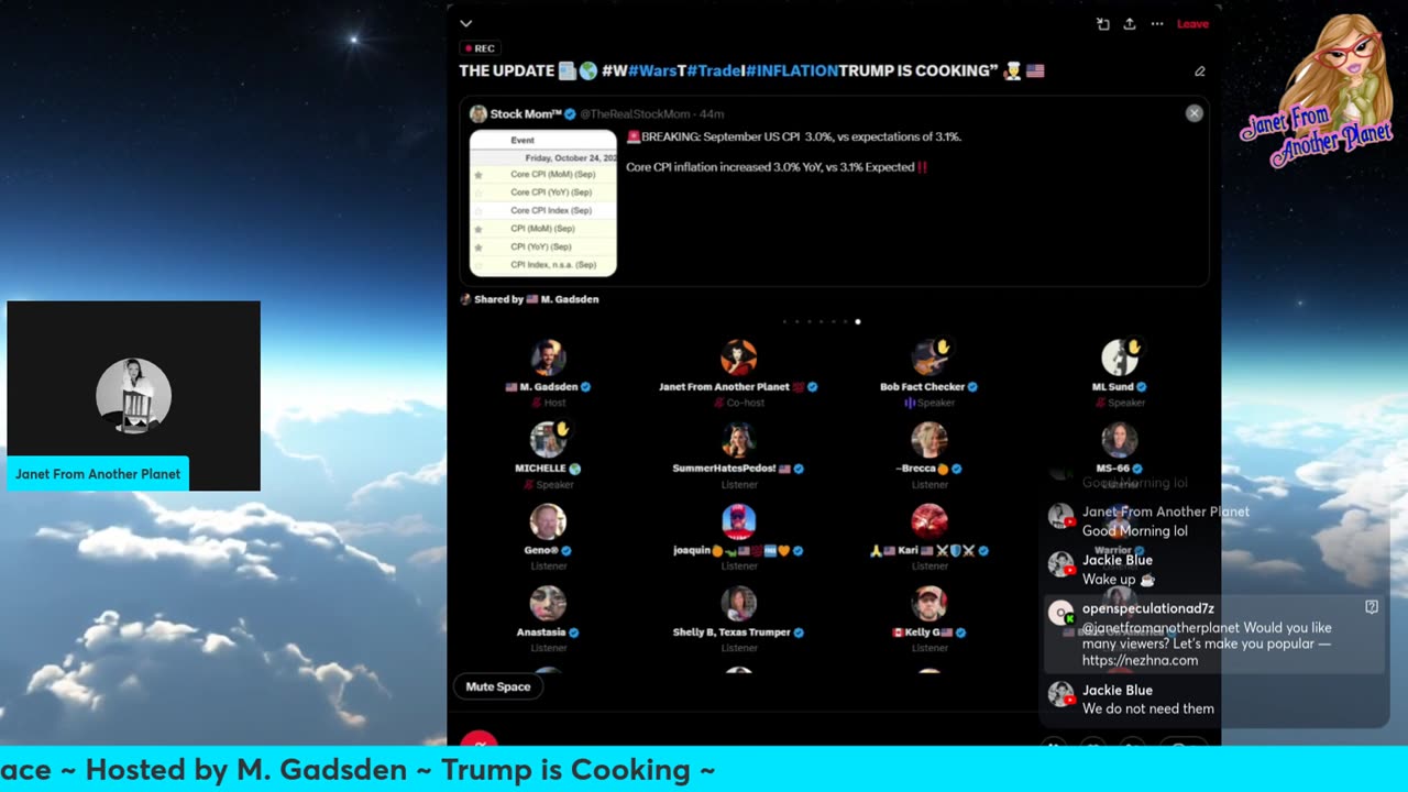 LIVE X Space ~ Hosted by M. Gadsden ~ Trump is Cooking ~